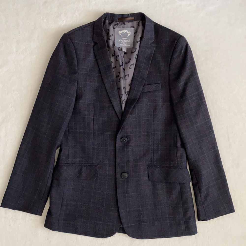 Appaman | Plaid Two Button Blazer Suit Jacket Sports Coat N8SUJ10 Blue/Red (14)